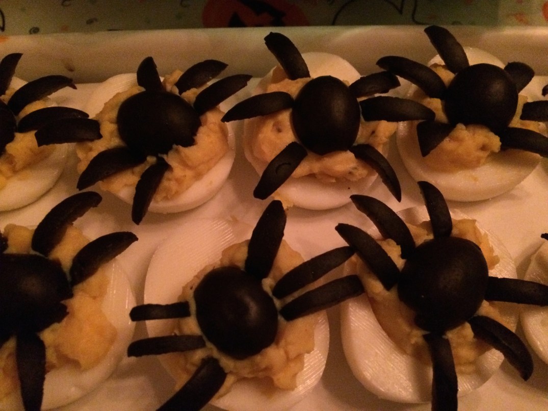 Scary Deviled Eggs